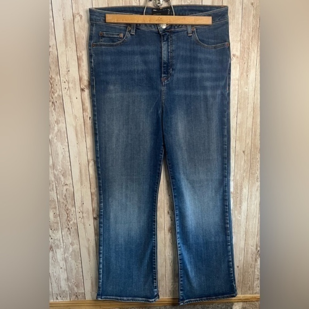 ASOS Design Blue Denim Petite Bootcut Jeans